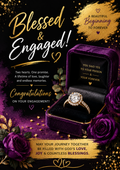 Blessed and Engaged Congratulations Card