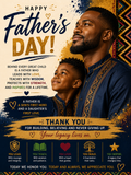 Happy Father's Day Card – Black Father and Son