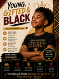 Young, Gifted and Black – Affirmation Print, Card & Poster